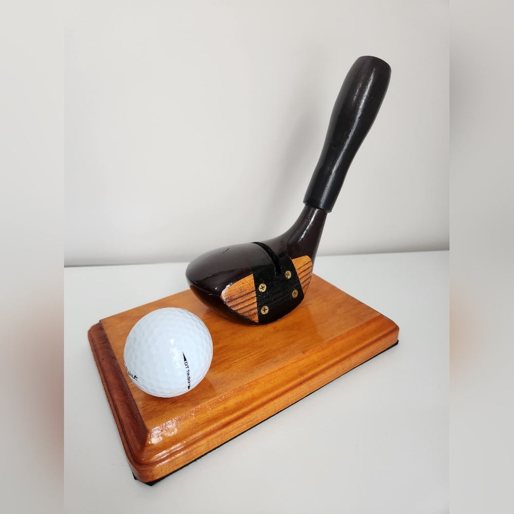 Real Golf Club Pen & Business Card holder Vintage Dx MacGregor PGA 2019 BALL